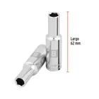 Dado largo de 8 mm, 6 puntas, cuadro 3/8', TRUPER 3