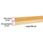 Guardapolvo fijo de 100 cm, dorado, HERMEX 3