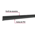 Guardapolvo fijo de 100 cm, negro, HERMEX 2
