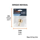Conector 1/2' macho de aluminio, TRUPER 4