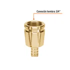 Conector 3/4' hembra robusto de aluminio, TRUPER 2