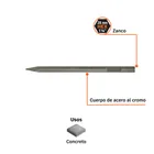 Cincel de punta zanco hexagonal de 20', TRUPER 4