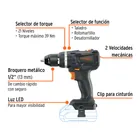 Rotomartillo 1/2', 20V, sin accesorios, MAX 2