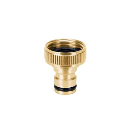 Conector 3/4' rápido hembra de latón, sistema click, TRUPER