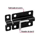Pasador de barril 3' de acero acabado negro, HERMEX 3