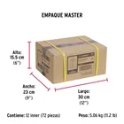 Pasador de barril 3' de acero acabado negro, HERMEX 7