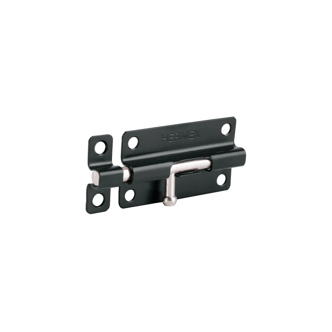 Pasador de barril 4' de acero acabado negro, HERMEX