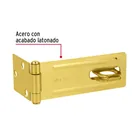 Portacandado de acero latonado 4-1/2', HERMEX 2