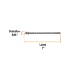 Broca para vidrio y azulejo 3/16', TRUPER EXPERT 3