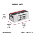 Portacandado de acero galvanizado 2-1/2', HERMEX 5