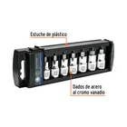 Juego de 7 dados cuadro 1/2' punta hexagonal mm, TRUPER 2