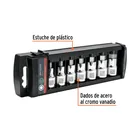 Juego de 7 dados cuadro 1/2' punta hexagonal std, TRUPER 2
