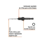 Broca avellanadora #6 para madera, 9/64', TRUPER 2