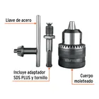 Broquero 1/2' con llave y adaptador SDS Plus, TRUPER 2