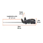 Cortasetos inalámbrico 40V, 2 baterías 4Ah, 1 carg.dual, MAX 3