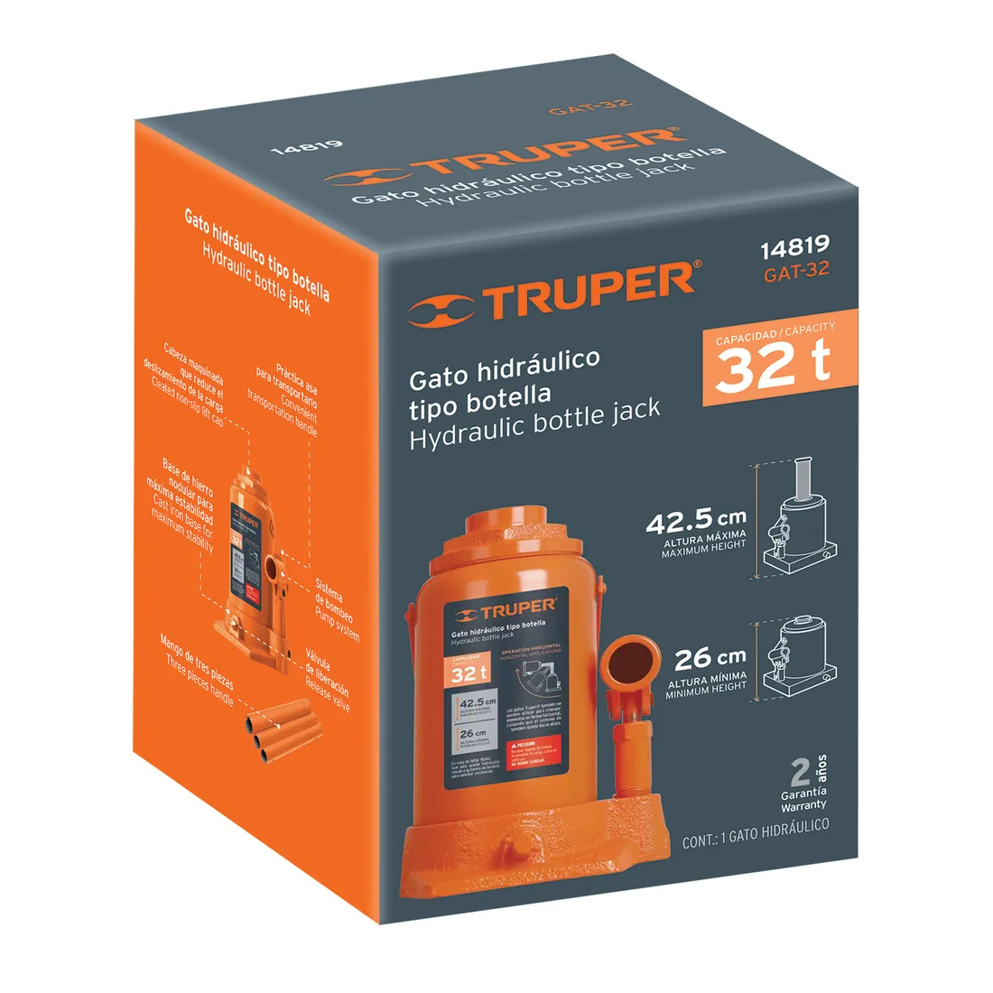 Caja de empaque de repuesto para GAT-32, TRUPER