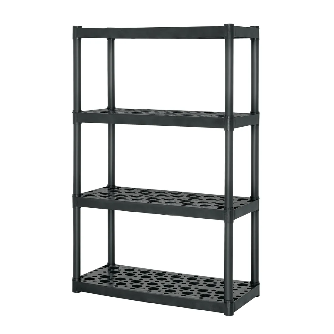 Estante plástico 4 repisas capacidad 70kg, 91x43x142, TRUPER