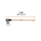 Hacha media labor 3-1/2 lb, mango de madera 36', TRUPER 3