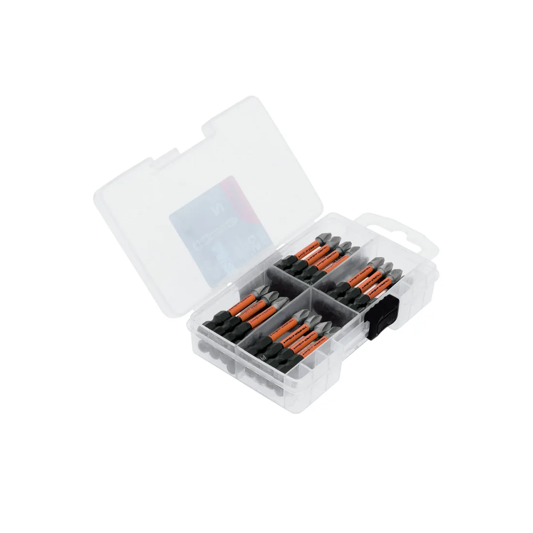 Estuche con 50 puntas de cruz PH2 de impacto largo 2'