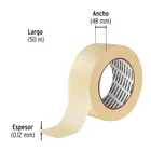 Cinta masking tape de 2' x 50 m, PRETUL 3