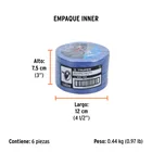 Cinta masking tape azul de 1/2' x 50 m para pintor, TRUPER 4