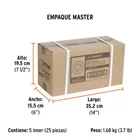 Paquete con 5 discos de lija 5' grano 100, 8 perforaciones 7