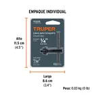 Llave para broquero de 1/4', TRUPER 4
