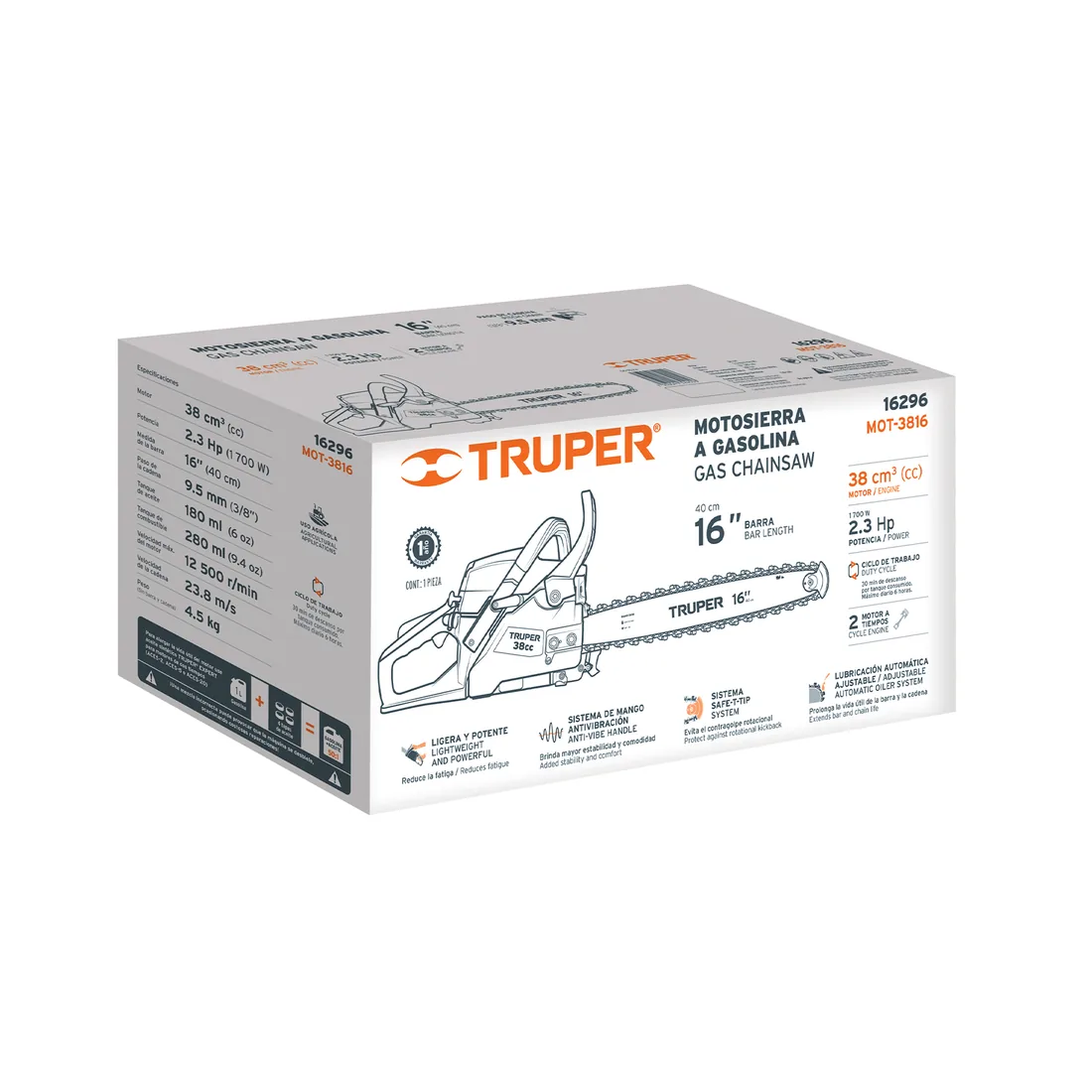 Caja de empaque de repuesto para MOT-3816, TRUPER