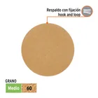 Paquete con 5 discos de lija 5' grano 60, ciegos, TRUPER 2