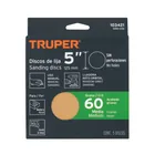 Paquete con 5 discos de lija 5' grano 60, ciegos, TRUPER 4