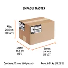 Cinta para ducto 10m x 48mm, espesor 0.19mm, TRUPER 5