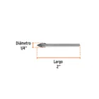Broca para vidrio y azulejo de 1/4', TRUPER 3