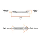 Broca para centrar con doble punta #3, TRUPER 2