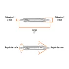 Broca para centrar con doble punta #4, TRUPER 2