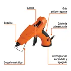 Pistola eléctrica de 80W para silicón de 1/2', 127V, TRUPER 2