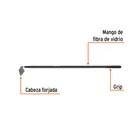 Azadón jardinero, mango fibra de vidrio de 60', TRUPER 2