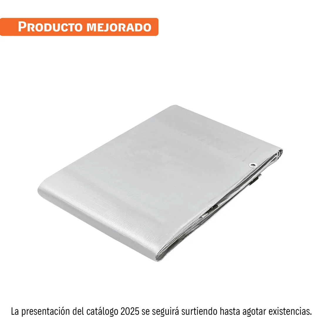 Lona de polietileno reforzada 5 x 5 m, gris, 180g/m2, TRUPER