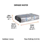 Lona de polietileno reforzada 5 x 5 m, gris, 180g/m2, TRUPER 6