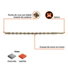 Broca SDS Plus 3/4 x 18', TRUPER 3