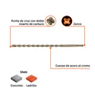 Broca SDS Plus 7/16 x 12', TRUPER 3