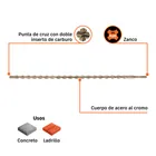 Broca SDS Plus 5/8 x 24', TRUPER 3