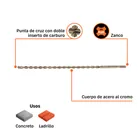 Broca SDS Plus 1/2 x 18', TRUPER 3