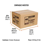 Juego de 6 brocas para router, TRUPER 6