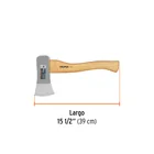 Hacha cazadora 1-3/4 lb, mango hickory 15', TRUPER 3