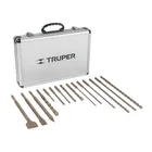 Juego de 15 brocas y cinceles SDS Plus en estuche, TRUPER 1