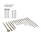 Juego de 15 brocas y cinceles SDS Plus en estuche, TRUPER 6