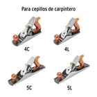 Cuchilla para cepillo de carpintero # 4 y # 5, TRUPER 4