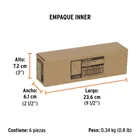 Broca plana de manita 3/4' para madera, TRUPER 6