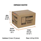 Broca plana de manita 3/4' para madera, TRUPER 7