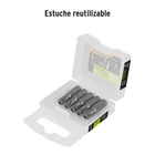 Estuche con 5 puntas torx T30 con seguro largo 1', EXPERT 4